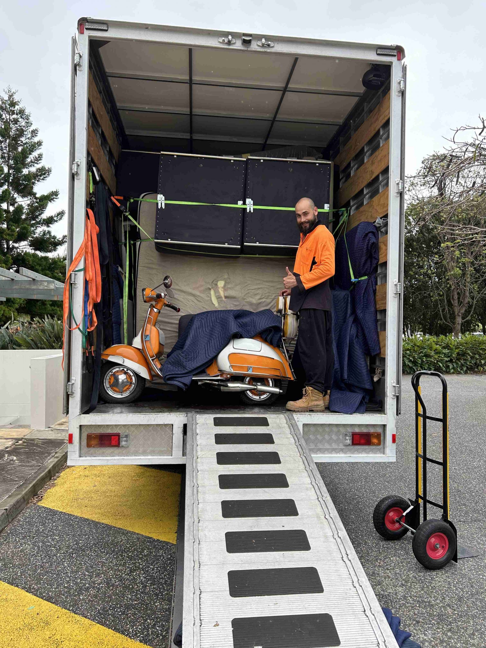 Our moving truck on the Gold Coast